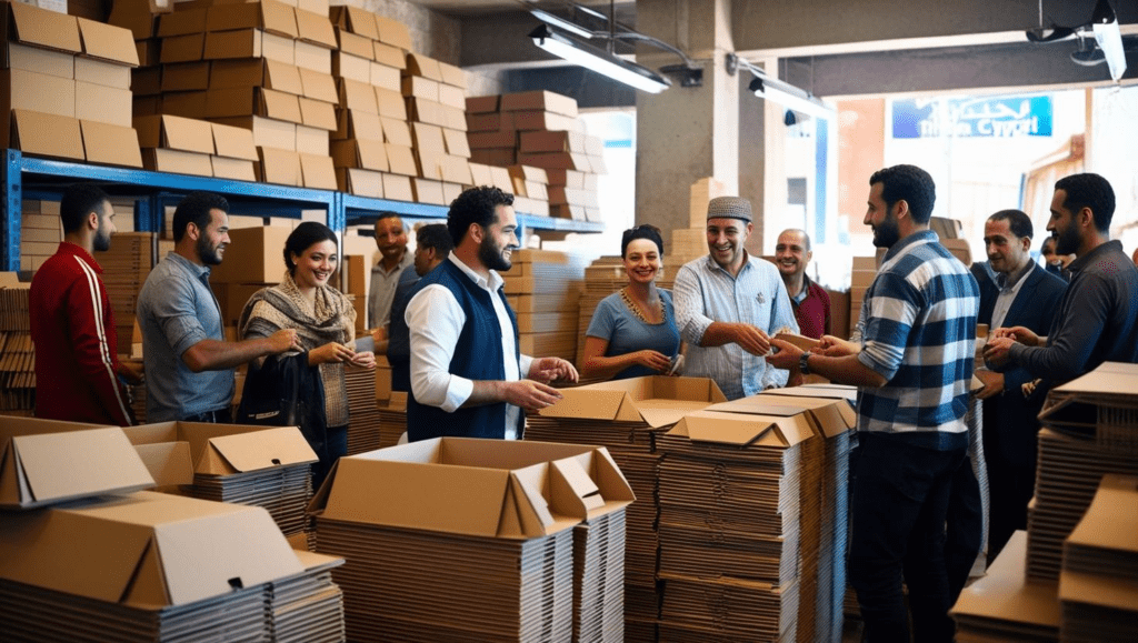 بيع كراتين فارغة بحدائق القبة