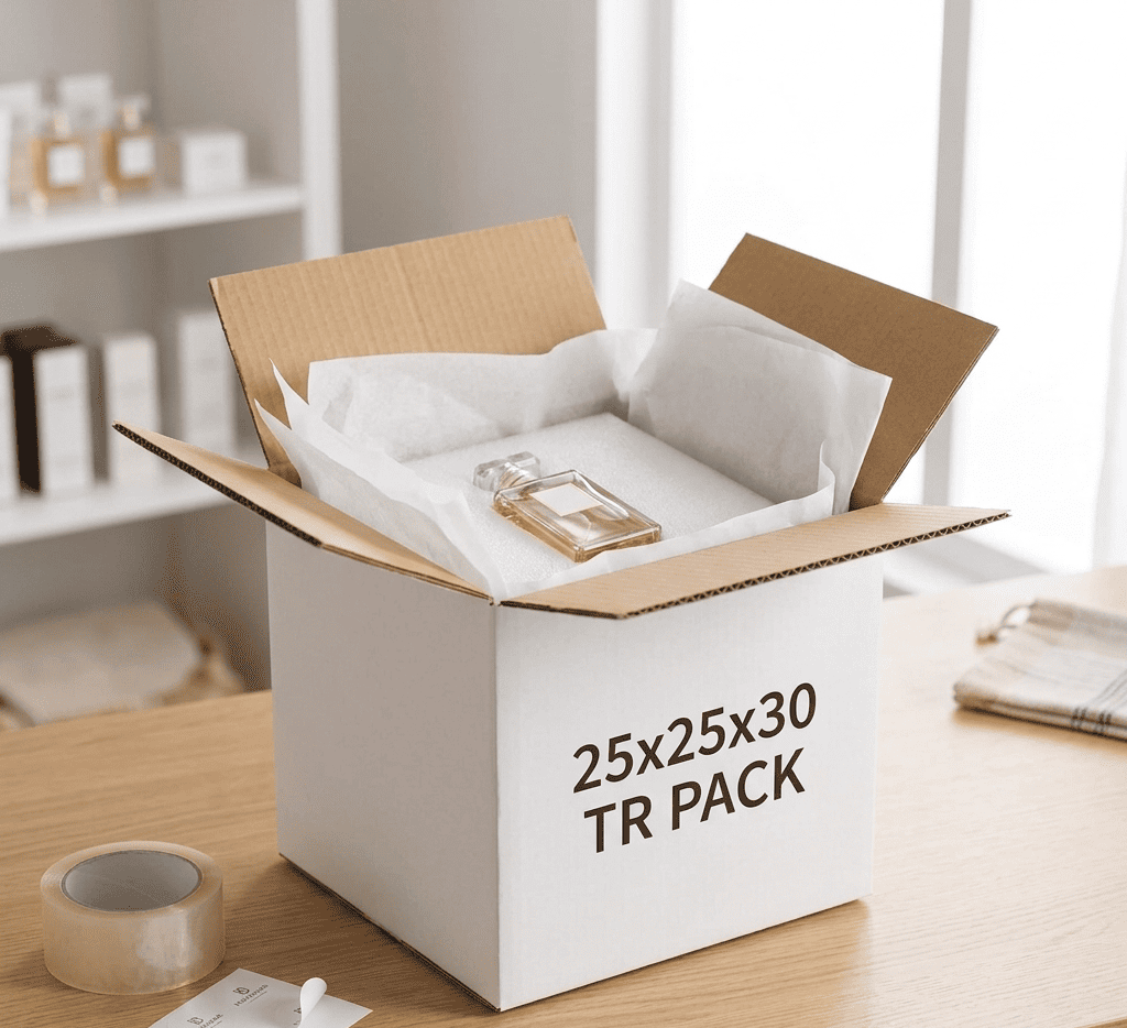 كراتين التغليف بمقاسات مختلفة من TR Pack