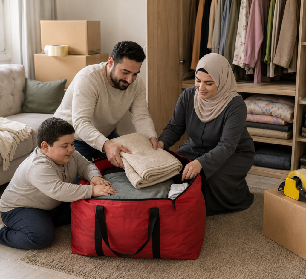 لقطة مقربة لخامة Non-Woven المستخدمة في شنطة التخزين القماش لإظهار الملمس والتهوية