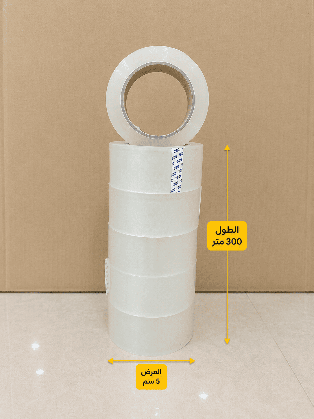 سلوتب شفاف تايواني 5 سم × 300 متر من TR Pack