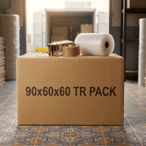 كرتونة 60×90×60 سم من TR Pack تستخدم لنقل الأجهزة المنزلية الكبيرة والمعدات التجارية مع حماية إضافية أثناء النقل